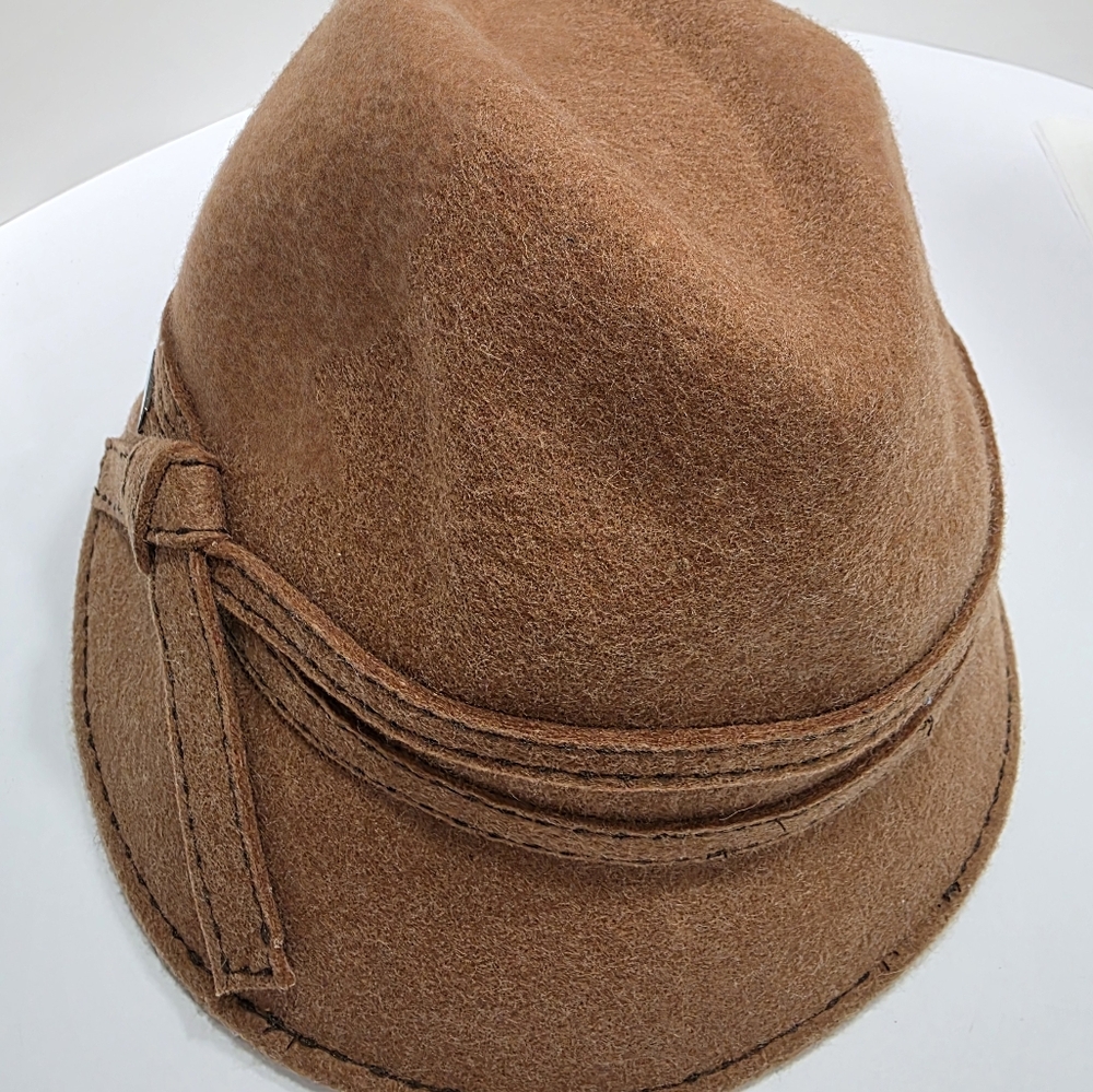 Betmar Tan Wool Fedora Hat NWT